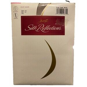 1990s Hanes Silk Reflections Silky Sheer, Style 715, Sz. CD, Color Clay.